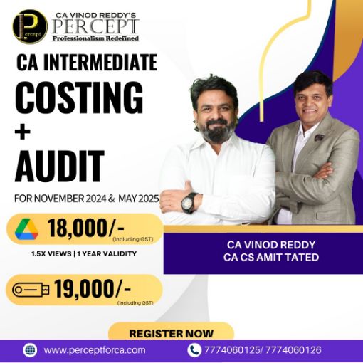 Picture of CA INTERMEDIATE COSTING + AUDIT- NEW SYLLABUS