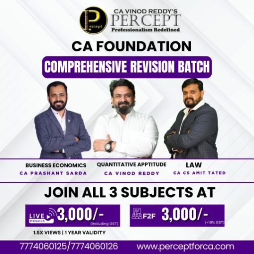 Picture of CA FOUNDATION COMPREHENSIVE REVISION COMBO BATCH 
