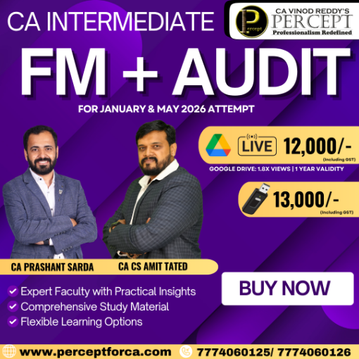 Picture of CA INTER FM + AUDIT FOR JANUARY & MAY 2026