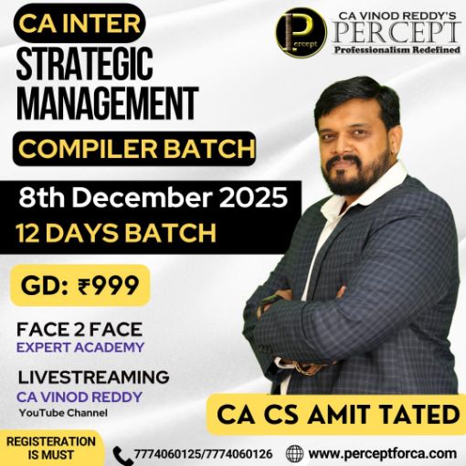 Picture of CA INTER STRATEGIC MANAGEMENT COMPILER BATCH BY CA AMIT TATED
