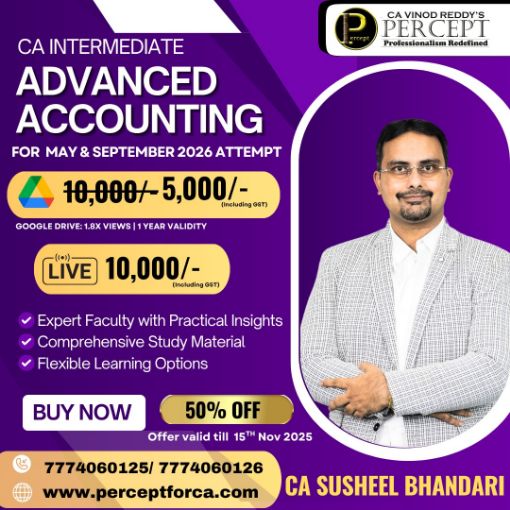 Picture of CA Inter Advanced Accounting by CA Susheel Bhandari