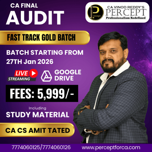 Picture of CA Final Audit Gold 3.0 Batch By CA CS Amit Tated
