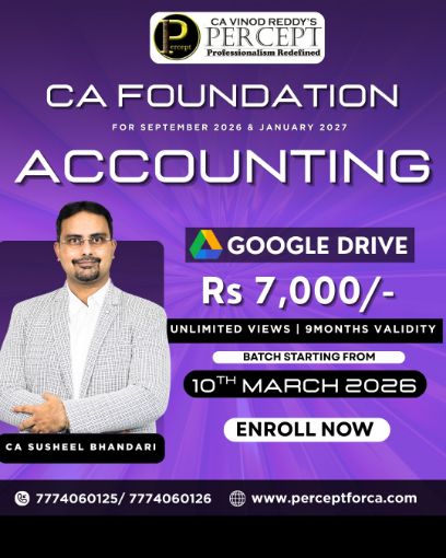 Picture of CA Foundation Accounting For Sep 26 & Jan 27 By CA Susheel Bhandari