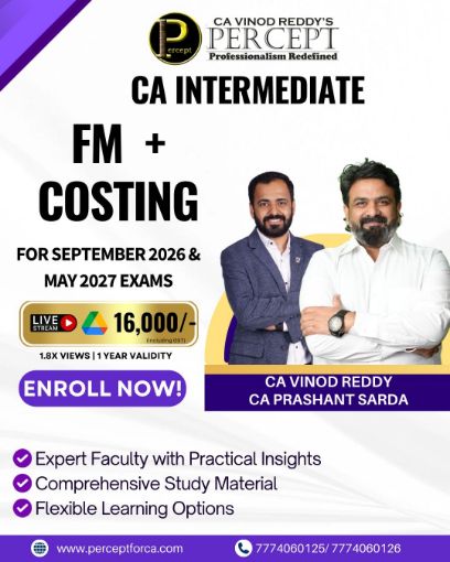 Picture of CA INTER FM + COSTING FOR SEPTEMBER 2026 ,JANUARY 2027 & MAY 2027