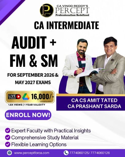 Picture of CA INTER FM + SM + AUDIT FOR SEPTEMBER 2026 ,JANUARY 2027 & MAY 2027