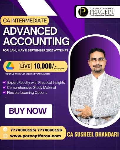 Picture of CA Inter Advanced Accounting by CA Susheel Bhandari for Jan, May & Sept 27