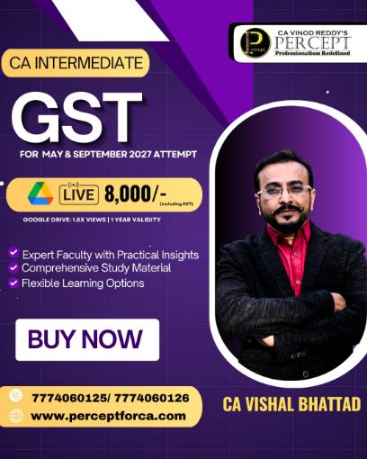 Picture of CA Inter GST By CA Vishal Bhattad for Jan, May & Sept 27