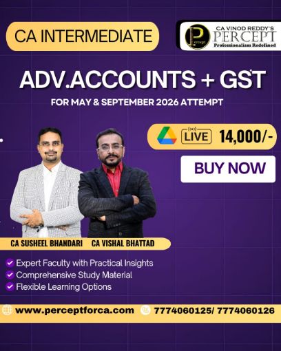 Picture of CA Inter Adv Accounting + GST By CA Susheel Bhandari , CA Vishal Bhattad